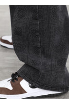 CZ Bandana Retro Loose Jeans - UK Only