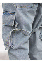 CZ Washed Straps Cargo Jeans