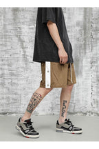 CZ Velvet Buttons Shorts