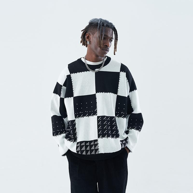 H/C Mosaic Chessboard Sweater - UK Only