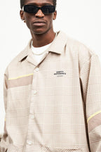 Empty Reference Plaid Khaki L/S Cuban Shirt