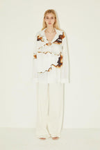 Empty Reference Burning Print L/S Shirt