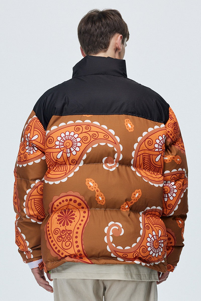 OO Cashew Print Down Jacket