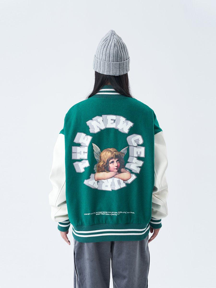 H/C 3D Angel Ring Varsity Jacket - UK Only