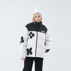 Handpainted Flowers Down Jacket - EU Only