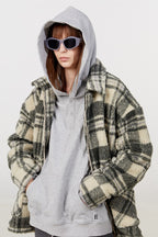 STEEPC Plaid Sherpa Jacket