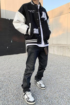 CZ Black Straight Jeans