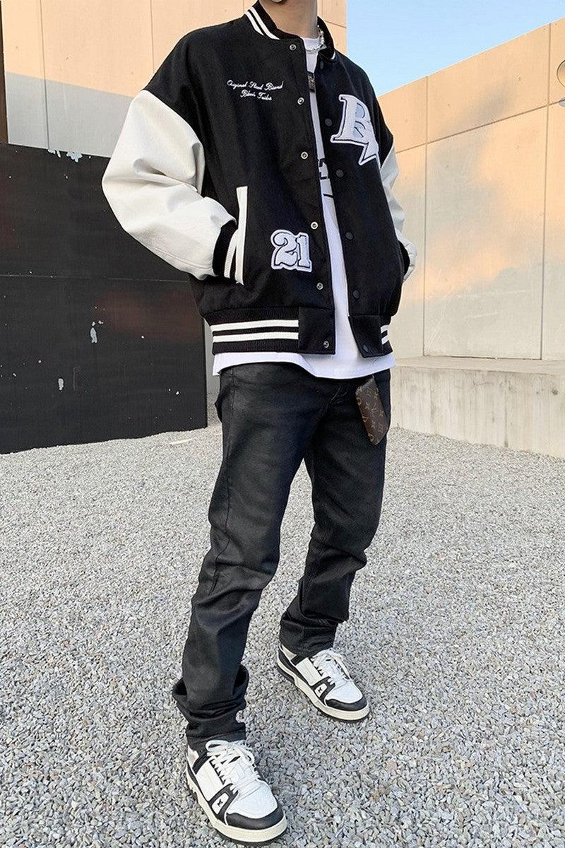 CZ Black Straight Jeans