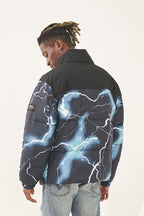 Empty Reference Lightnings Printed Down Jacket