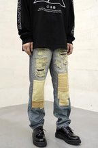 CZ Patches Retro Loose Jeans