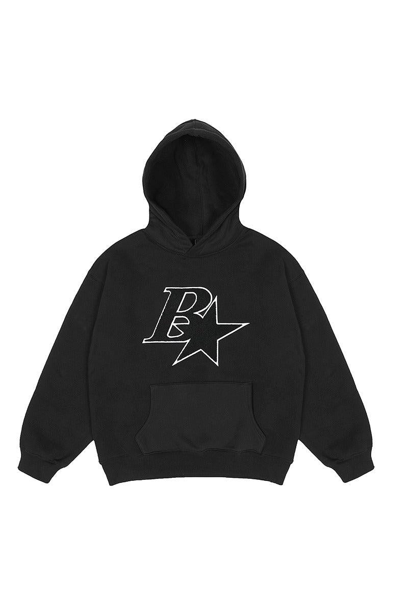 Embroidered B Sherpa Hoodie - EU Only