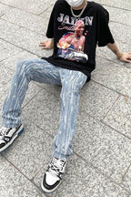 CZ Vintage Distressed Straight Jeans