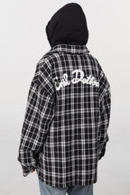 STEEPC Embroidered Logo Plaid Jacket