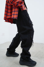 STEEPC Distressed Washed Jeans