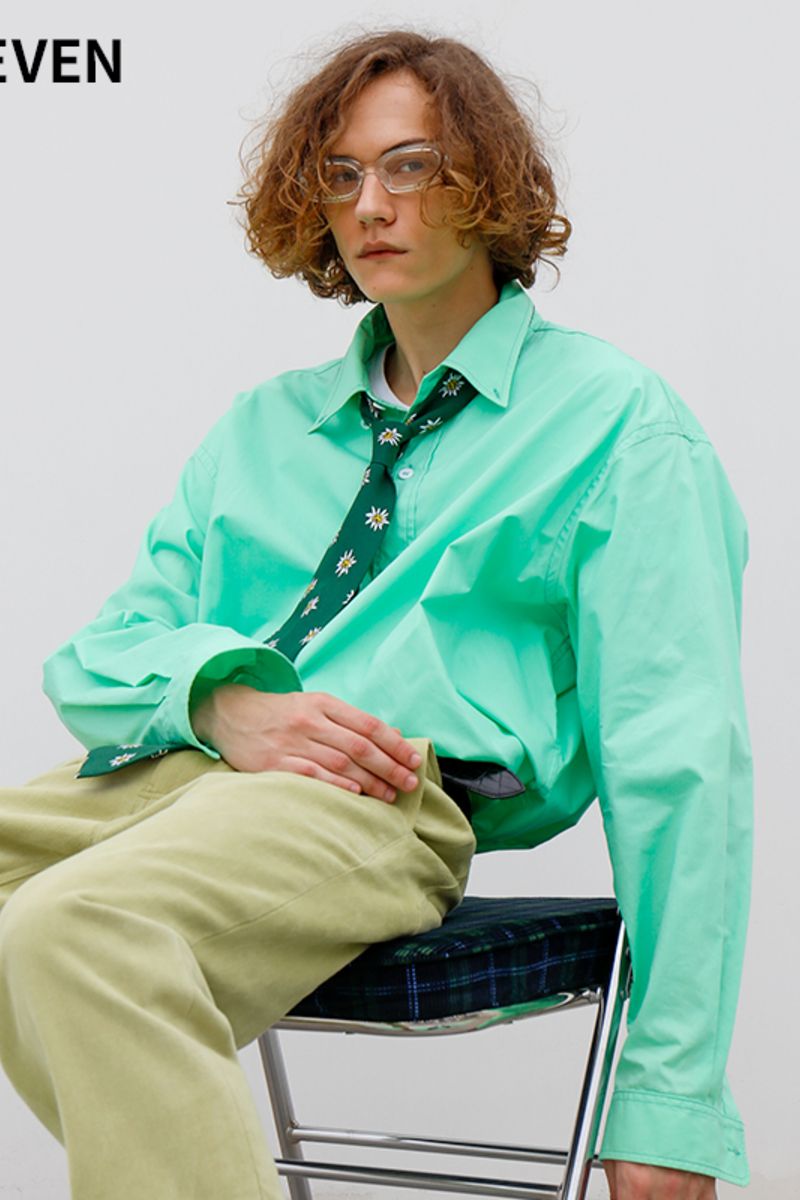 Mix7 Mint Green Basic L/S Shirt