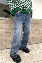 CZ Washed Vintage Loose Jeans