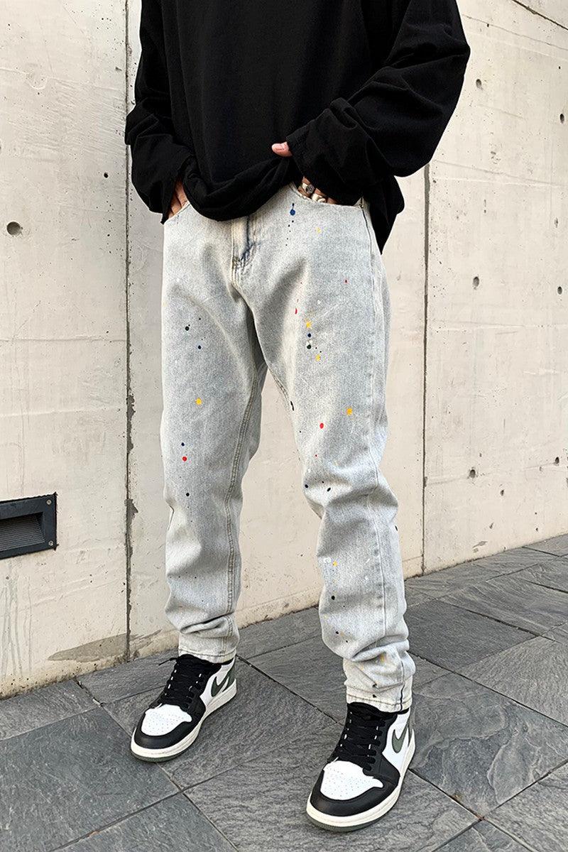 CZ Splash Ink Loose Jeans - UK Only