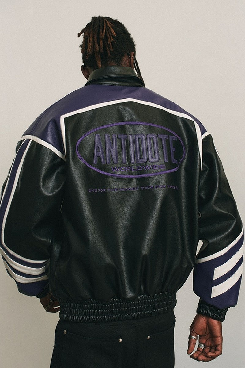 ANT Logo Leather Jacket