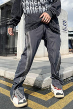 CZ Functional Zipper Flared Trousers