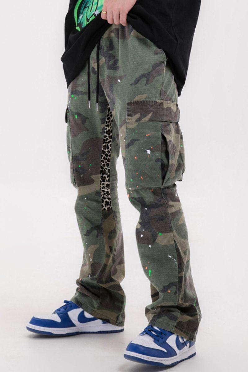 CZ Camo Stitched Flared Trousers