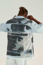 Empty Reference Youth Portrait Print Cuban Shirt