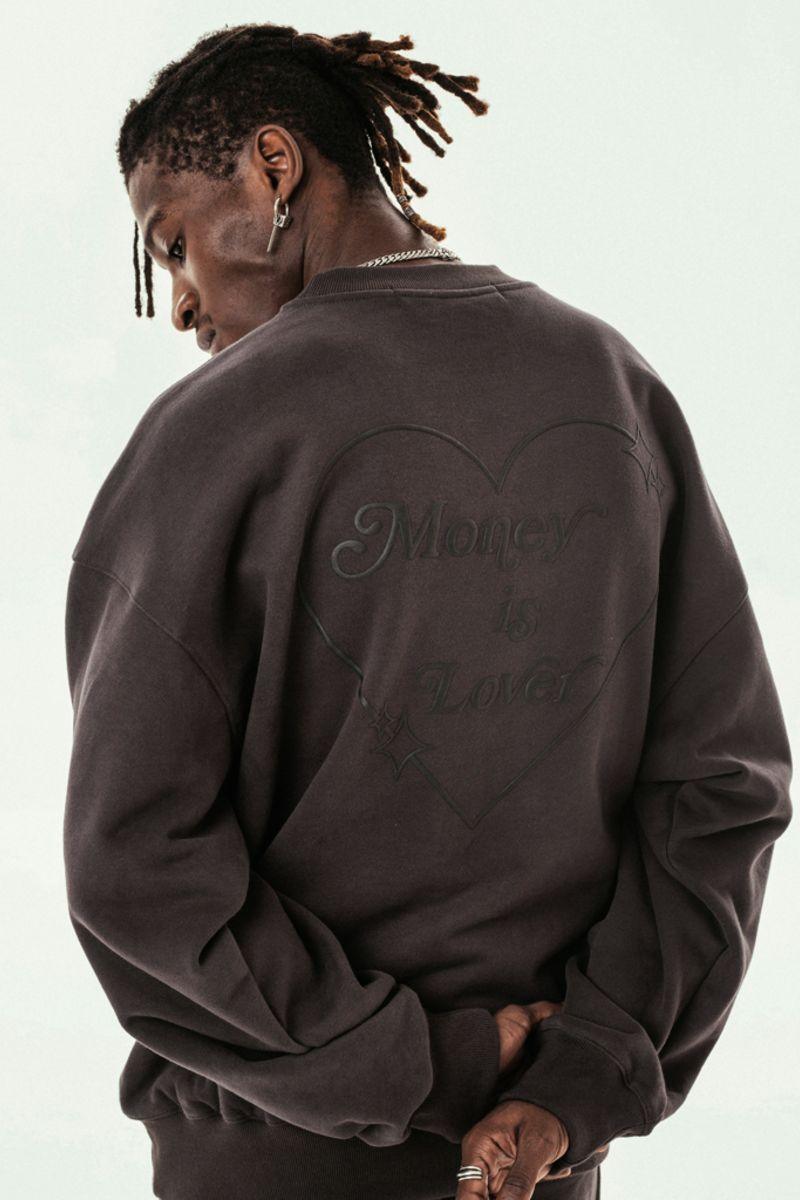 Antidote Need Money Embroidered Sweater