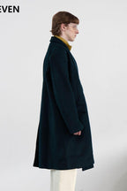 Mix7 Asymmetrical Woolen Coat