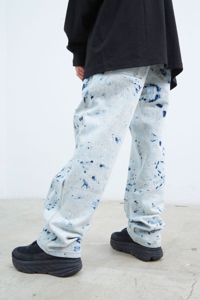 STEEPC Bleached Straight Jeans
