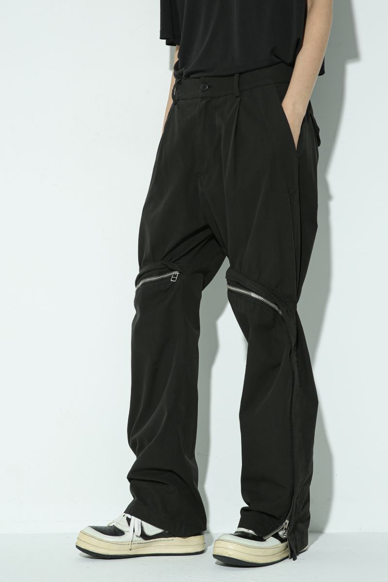 Unknown World Zipper Flared Trousers