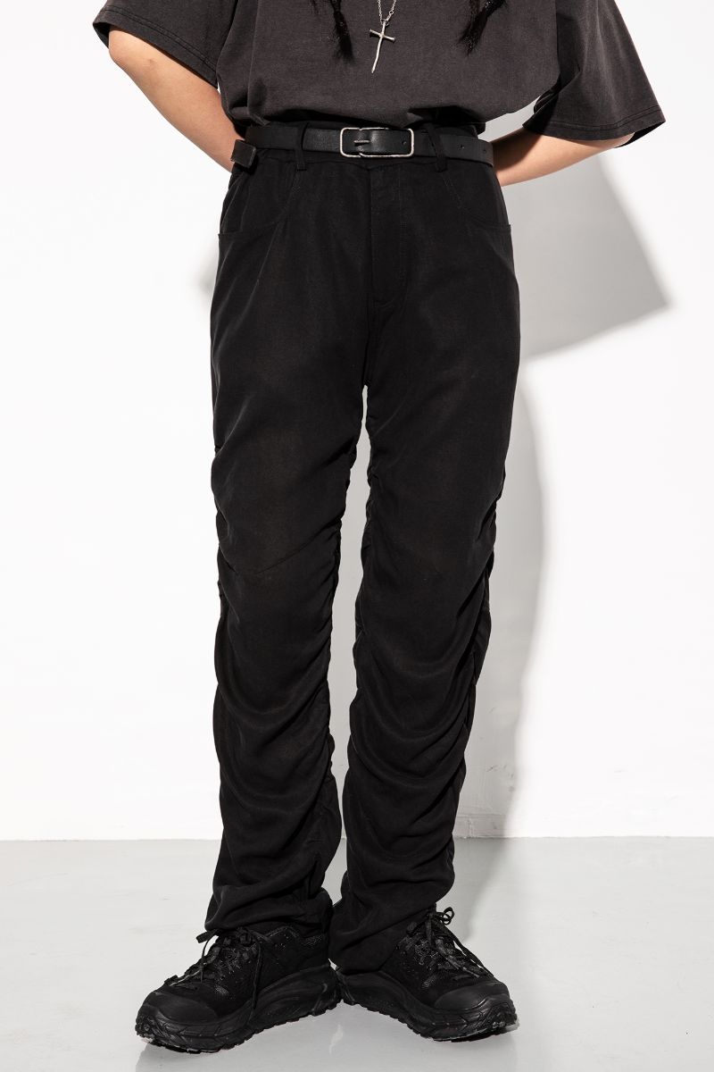 Unknown World Wrinkled Pleated Trousers