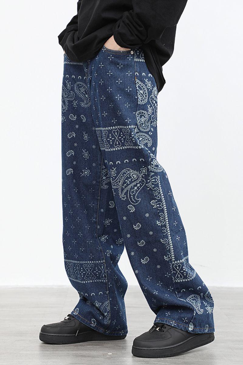 CZ Bandana Pattern Straight Trousers