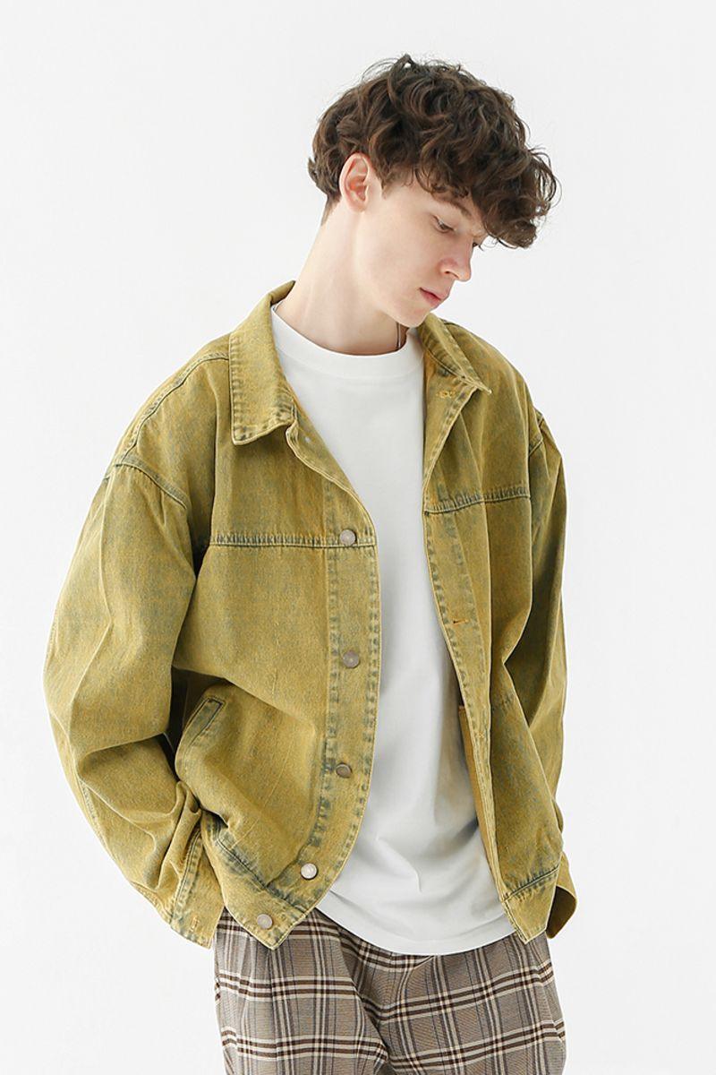 CZ Washed Yellow Jeans Jacket