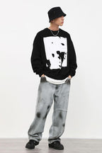 CZ Ink Washed Straight Trousers