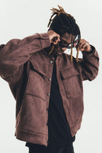 Antidote Suede Basic Zipper Jacket