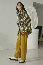 Mix7 Striped Down Jacket