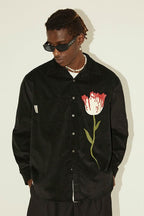 Empty Reference Tulip Print Corduroy L/S Shirt