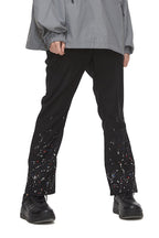 Old Order Splash Ink Flared Trousers
