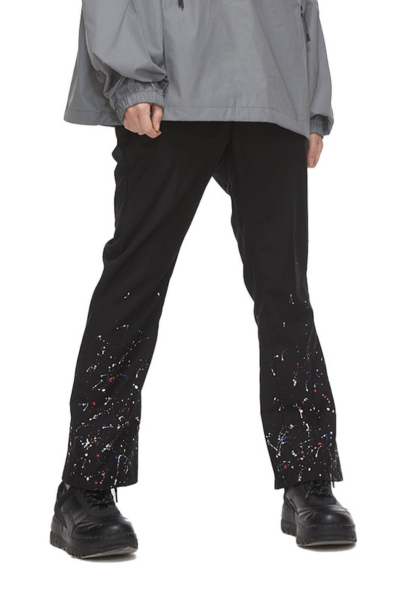 Old Order Splash Ink Flared Trousers
