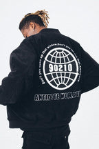 Antidote Embroidered Corduroy Varsity Jacket