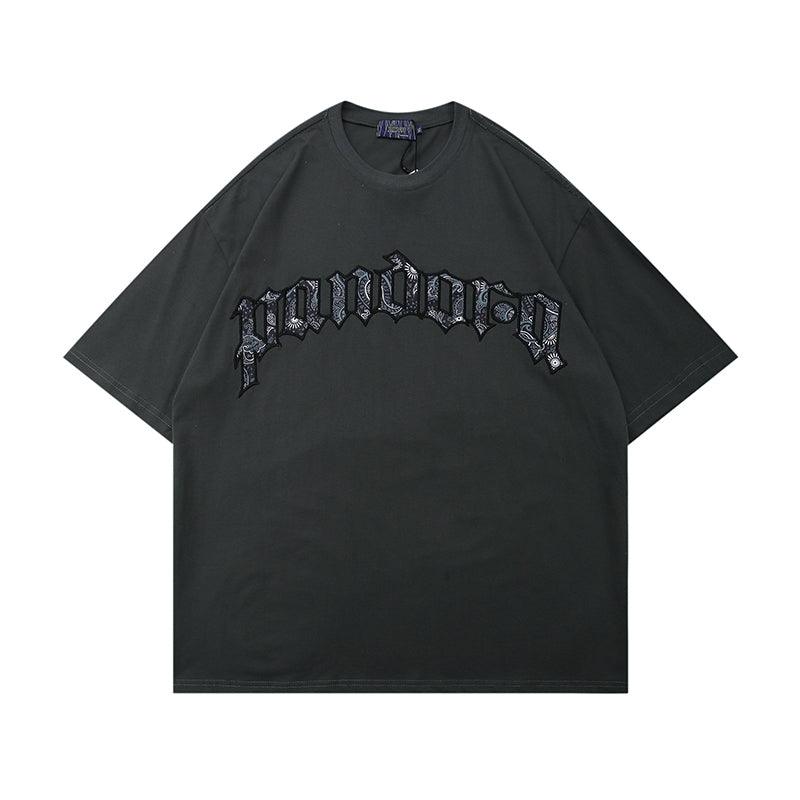 CZ Cashew Embroidered Pandora Tee
