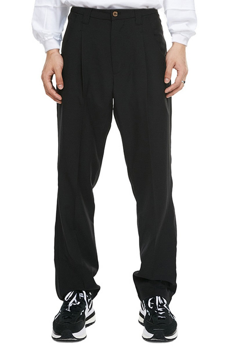 Old Order Zipper Straight Suit Trousers