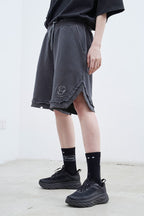 STEEPC Embroidered Logo Knitted Shorts