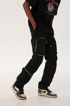 F&F Large Pockets Zipper Trousers
