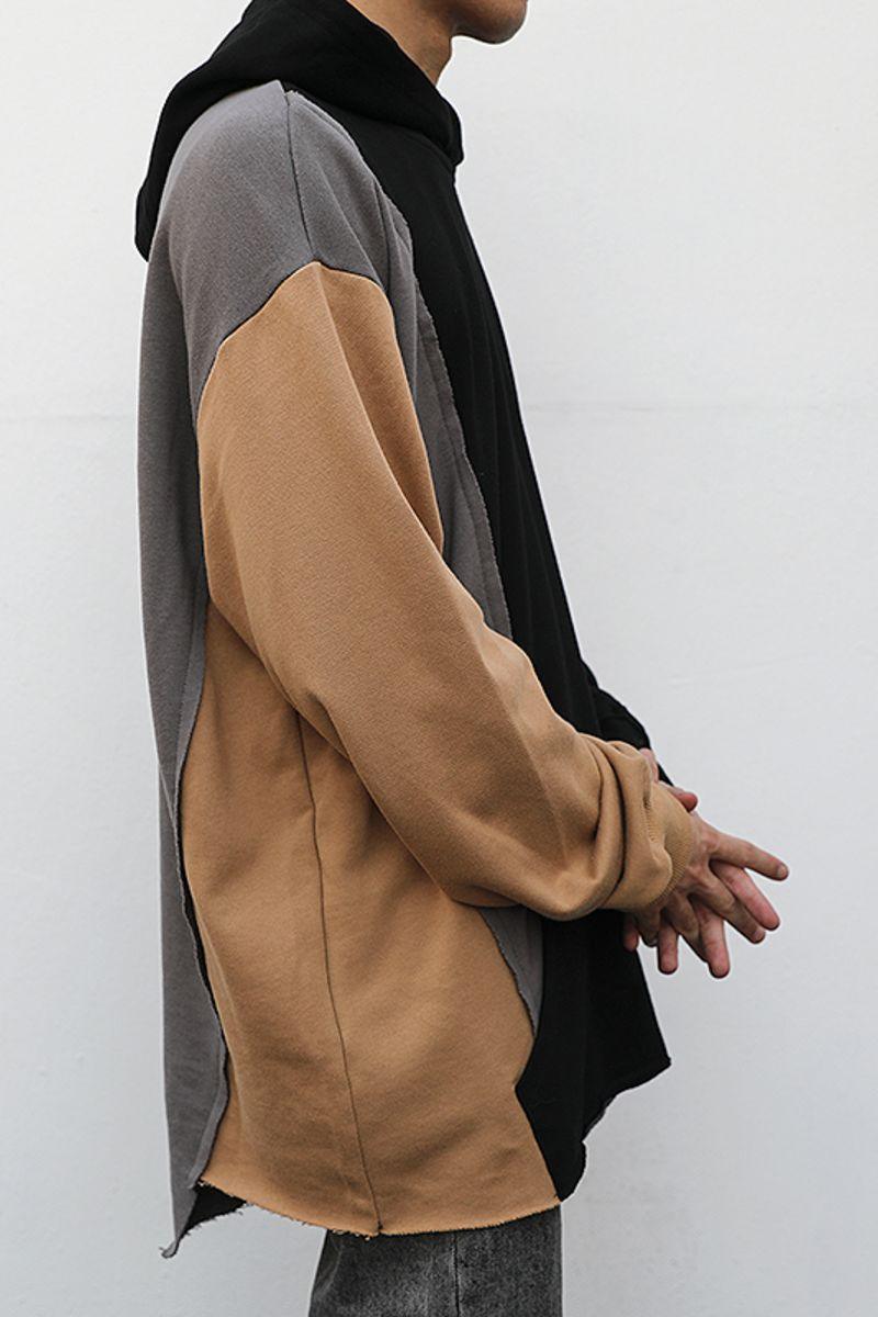 CZ Irregular Stitched Hoodie