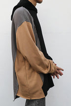 CZ Irregular Stitched Hoodie