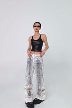 CZ Splash Ink Zipper Trousers