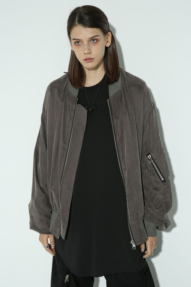 Unknown World Washed Staff Bomber Jacket