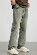 OO Washed Logo Loose Jeans