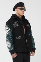 F2CE Embroidered Adepth Wool Varsity Jacket