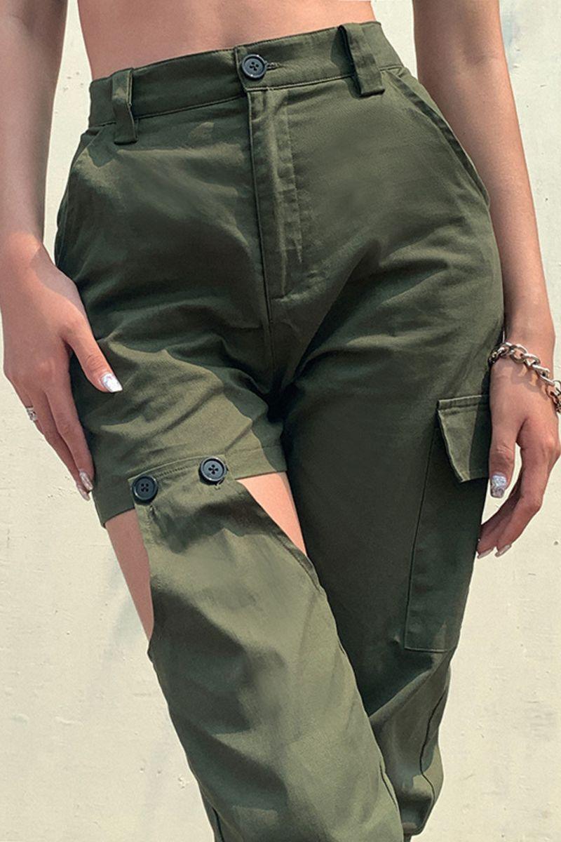 CZ Button Asymmetrical Cargos